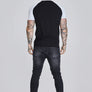 SikSilk - Black White Raglan T-Shirt